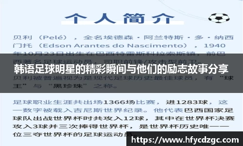 韩语足球明星的精彩瞬间与他们的励志故事分享